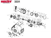 Motorabdeckung (41) Hauswasserwerk Hecht 3331