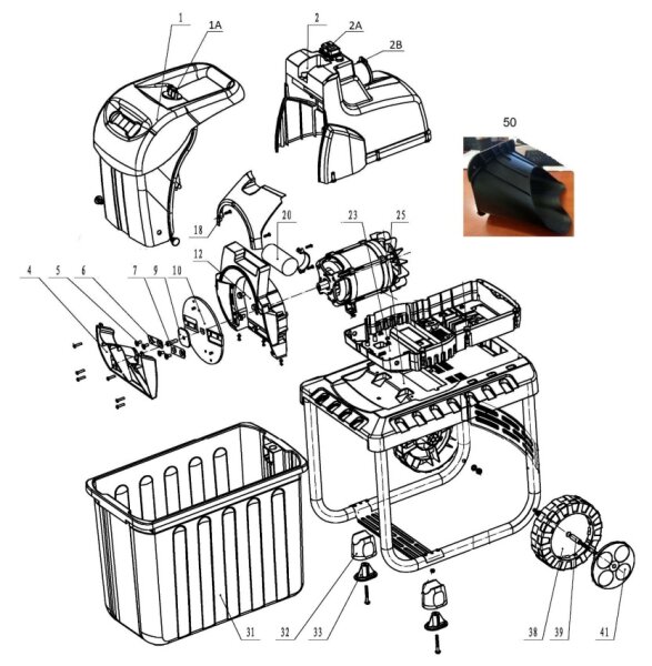 Obere Motorabdeckung 628400002